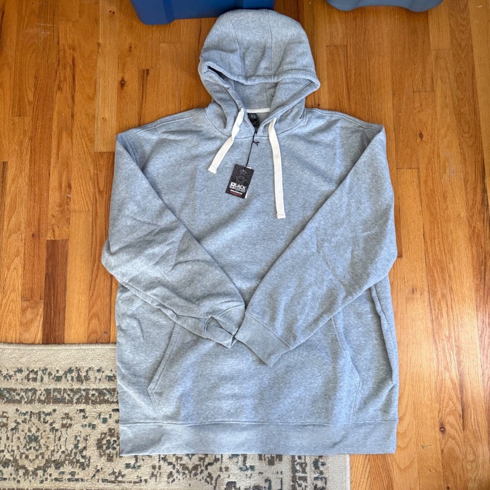 Black Dazzled Gray Oversized Hoodie Sweatshirt Dress 5X NWT Plus Size Streetwear